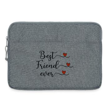 best friend - Laptop bag 15" - heather grey - Front