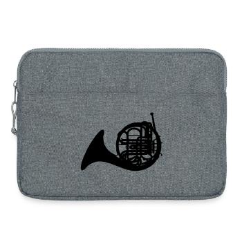 French Horn - Laptop bag 15" - heather grey - Front