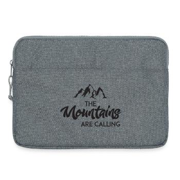 The Mountains Are Calling - Laptoptasche 15" - Grau meliert - Vorne