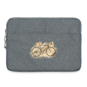 racing bike - Laptop bag 15" - heather grey - Front