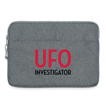 Ovni Ufo Extraterrestre Espace Geek Planète - Sacoche pour ordinateur portable 15 pouces - gris chiné - Devant