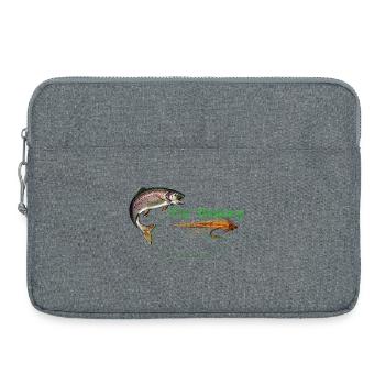 fly fishing - Laptop bag 15" - heather grey - Front