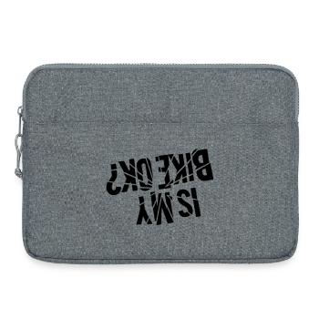 Is my bike ok - upside down? - Laptoptasche 15" - Grau meliert - Vorne