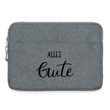 Alles Gute - Laptoptasche 15" - Grau meliert - Vorne