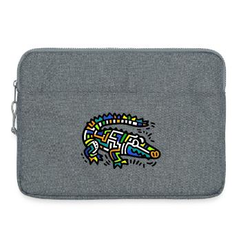 Alligator-Krokodil - Laptoptasche 15" - Grau meliert - Vorne