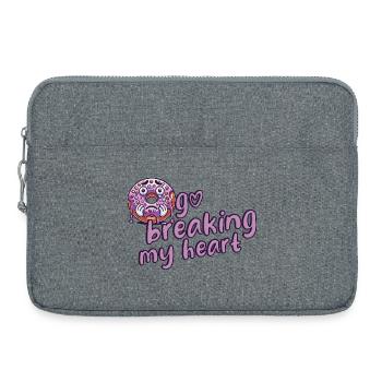 Beignet - Sacoche pour ordinateur portable 15 pouces - gris chiné - Devant