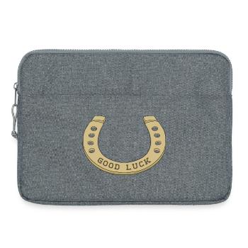 Fer à cheval cool pour les jours de chance - Sacoche pour ordinateur portable 15 pouces - gris chiné - Devant