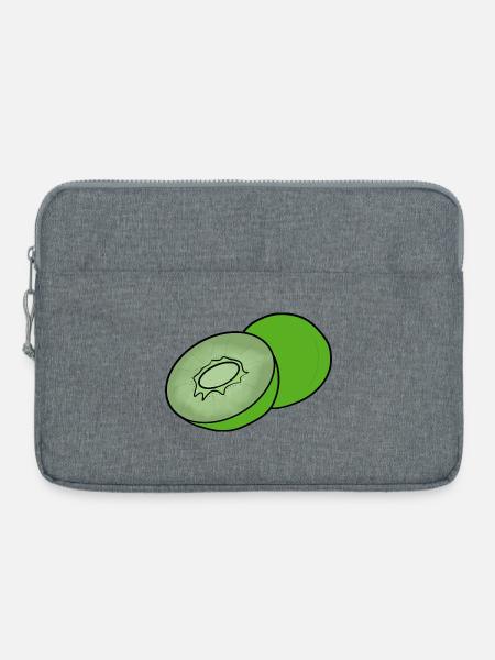 Leckere Frucht Kiwi - Laptoptasche 15" - Grau meliert