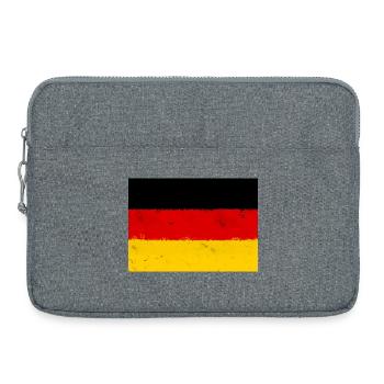 Drapeau de l’Allemagne - Sacoche pour ordinateur portable 15 pouces - gris chiné - Devant