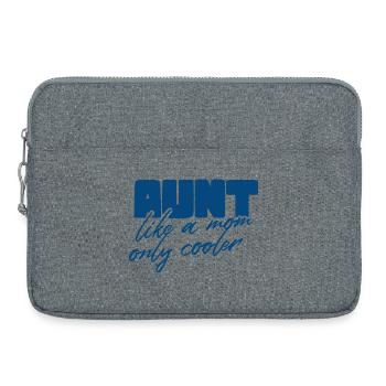 Aunt Like a Mom, Cooler - Laptop bag 15" - heather grey - Front