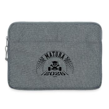 Matura 2026 (Maturant / Zieleinfahrt / Black) - Laptoptasche 15" - Grau meliert - Vorne