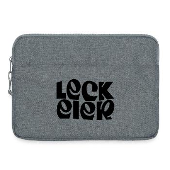Leck-Eier - Laptoptasche 15" - Grau meliert - Vorne