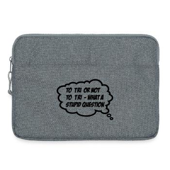 Triathlon - Laptoptasche 15" - Grau meliert - Vorne