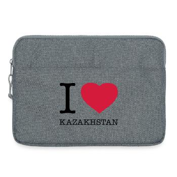 I LOVE KAZAKHSTAN Kasachstan - Laptoptasche 15" - Grau meliert - Vorne