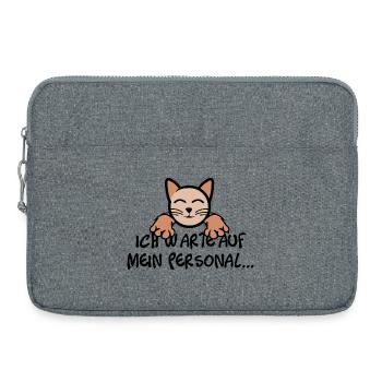 chats personnel - Sacoche pour ordinateur portable 15 pouces - gris chiné - Devant