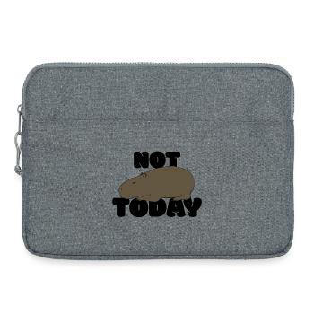 Not today Capybara - Laptoptasche 15" - Grau meliert - Vorne