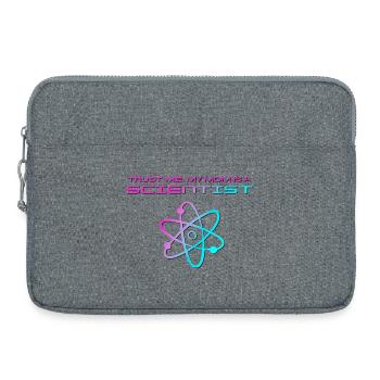 Vertrau mir, meine Mama ist Wissenschaftlerin - Laptoptasche 15" - Grau meliert - Vorne