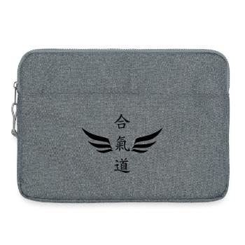 Aïkido - Art Martial - Aïkidoka - Sacoche pour ordinateur portable 15 pouces - gris chiné - Devant
