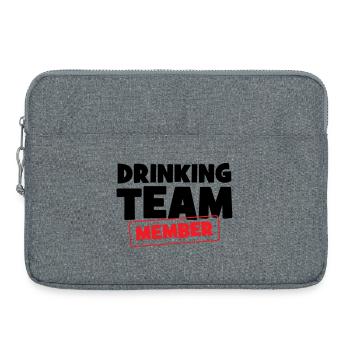 Drinking Team Member / Alcool - Sacoche pour ordinateur portable 15 pouces - gris chiné - Devant