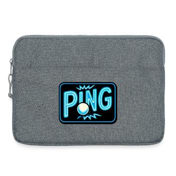 Ping Pong - Tennis de Table - Sacoche pour ordinateur portable 15 pouces - gris chiné - Devant