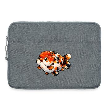 High Quality Calico Ranchu Goldfish - Laptoptasche 15" - Grau meliert - Vorne