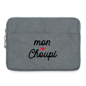 Mon Choupi Coeur - Sacoche pour ordinateur portable 15 pouces - gris chiné - Devant