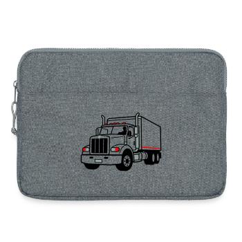 camion - Sacoche pour ordinateur portable 15 pouces - gris chiné - Devant