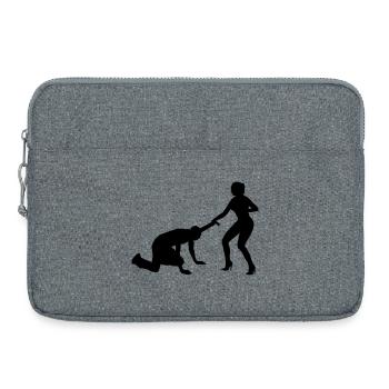 Junggesellenabschied - Laptoptasche 15" - Grau meliert - Vorne
