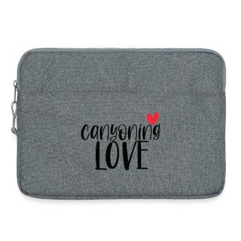 Climbing Canyoning Love Mountain Canyon Gift - Laptop bag 15" - heather grey - Front