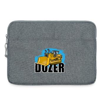 Bulldozer or bulldozer - Laptop bag 15" - heather grey - Front