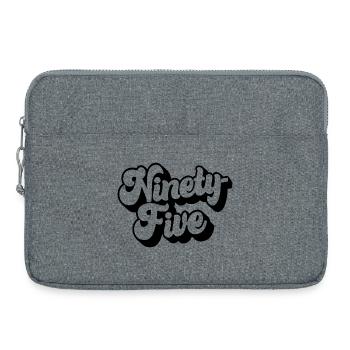 Quatre-vingt-quinze 95e anniversaire Hommes Femmes 95 ans - Sacoche pour ordinateur portable 15 pouces - gris chiné - Devant