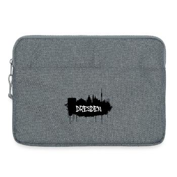 Ligne d’horizon des graffitis de Dresde - Sacoche pour ordinateur portable 15 pouces - gris chiné - Devant
