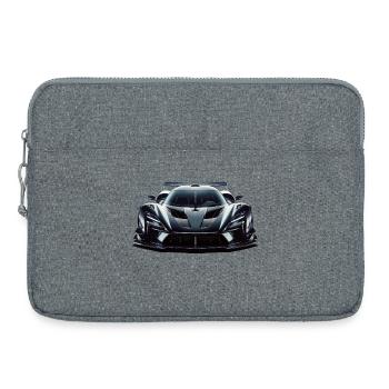 Futuristischer, extrem leistungsstarker Rennwagen - Laptoptasche 15" - Grau meliert - Vorne