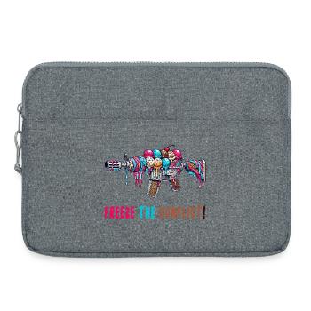 Conflict freeze ice cream - Laptop bag 15" - heather grey - Front