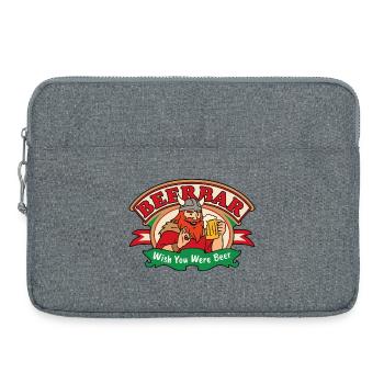 Beer Viking Vibes - Laptoptasche 15" - Grau meliert - Vorne