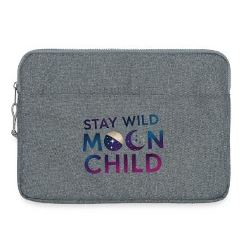 Stay Wild Moon Child T-Shirt - Sacoche pour ordinateur portable 15 pouces - gris chiné - Devant