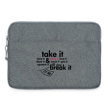 Take it & wear it.. - Laptoptasche 15" - Grau meliert - Vorne