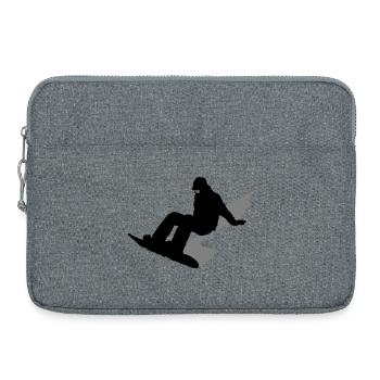 Planche à neige - Sacoche pour ordinateur portable 15 pouces - gris chiné - Devant