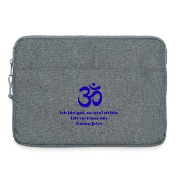 Om Symbol Self-Confidence Now - Laptop bag 15" - heather grey - Front