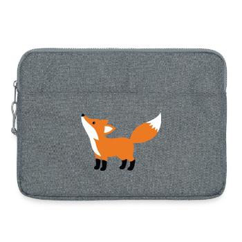 Style minimaliste curieux et mignon - Sacoche pour ordinateur portable 15 pouces - gris chiné - Devant