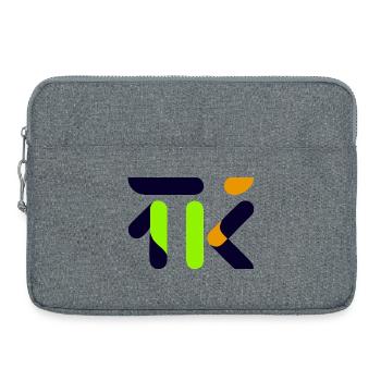 Neon Lime Abstract Glyph - Laptop bag 15" - heather grey - Front