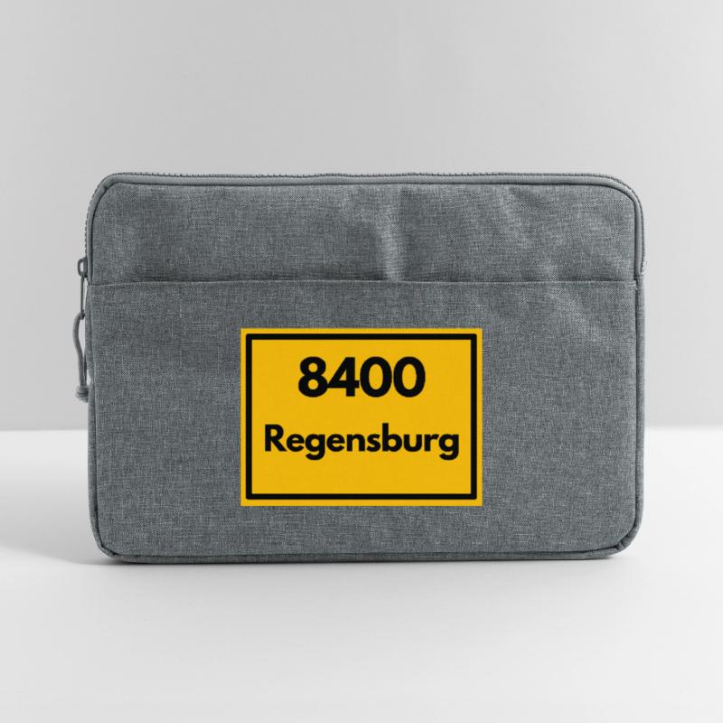 OLD POSTCODE ZIP CODE RETRO 8400 REGENSBURG Laptop bag 15"