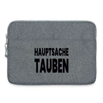 Tauben - Laptoptasche 15" - Grau meliert - Vorne