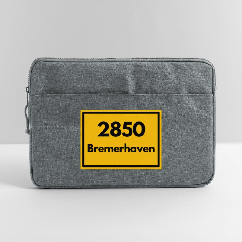 OLD POSTCODE POSTCODE RETRO 2850 BREMERHAVEN HAFEN Laptop bag 15"