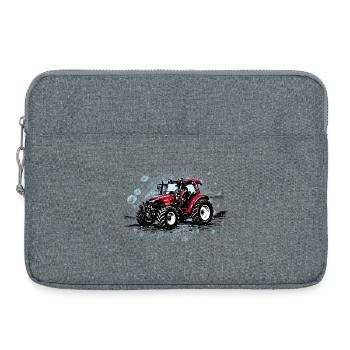 Red Tractor – Trekker vintage en demi-teinte - Sacoche pour ordinateur portable 15 pouces - gris chiné - Devant