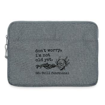 58th Anniversary - 58th Anniversary Humor Gift - Laptop bag 15" - heather grey - Front