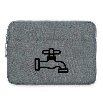 Klopfen - Laptoptasche 15" - Grau meliert - Vorne