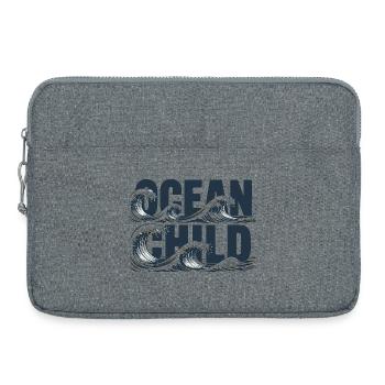 Ocean Child Waves Surf Beach Ocean Lover Shirt - Sacoche pour ordinateur portable 15 pouces - gris chiné - Devant