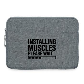 Muskeln werden installiert, bitte warten Sie... - Laptoptasche 15" - Grau meliert - Vorne