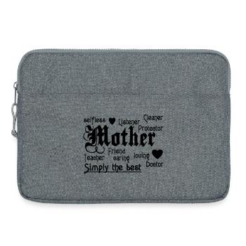 Mother Mutter Spruch Mama Familie Liebe Geschenk - Laptoptasche 15" - Grau meliert - Vorne